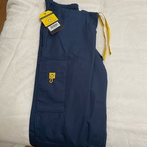 Navy Wonder Wink scrub pants